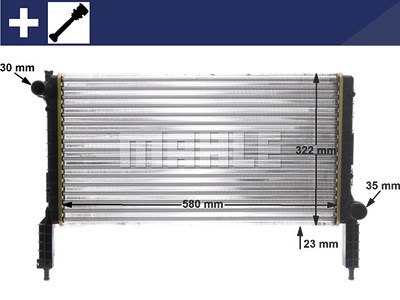 Mahle Kühler, Motorkühlung [Hersteller-Nr. CR1446000S] für Fiat von MAHLE