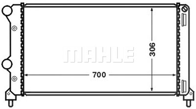 Mahle Kühler, Motorkühlung [Hersteller-Nr. CR1448000S] für Fiat von MAHLE