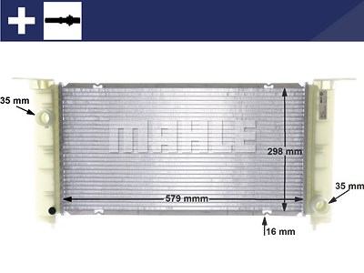 Mahle Kühler, Motorkühlung [Hersteller-Nr. CR1449000S] für Fiat von MAHLE