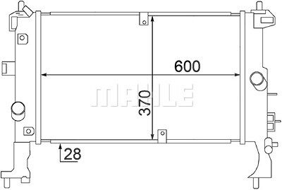 Mahle Kühler, Motorkühlung [Hersteller-Nr. CR1500000S] für Opel von MAHLE