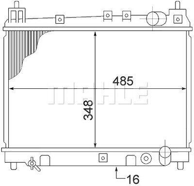 Mahle Kühler, Motorkühlung [Hersteller-Nr. CR1524000S] für Toyota von MAHLE