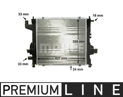 Mahle Kühler, Motorkühlung [Hersteller-Nr. CR153000P] für Renault von MAHLE