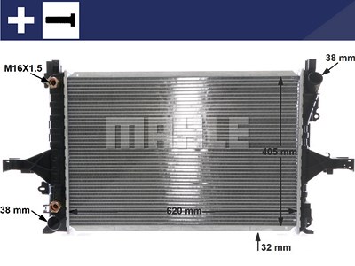 Mahle Kühler, Motorkühlung [Hersteller-Nr. CR1547000S] für Volvo von MAHLE