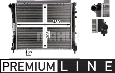 Mahle Kühler, Motorkühlung [Hersteller-Nr. CR1586000P] für Fiat von MAHLE