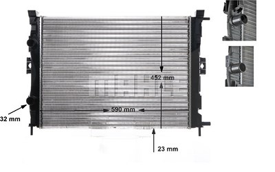 Mahle Kühler, Motorkühlung [Hersteller-Nr. CR1690000S] für Renault von MAHLE