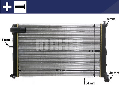 Mahle Kühler, Motorkühlung [Hersteller-Nr. CR171000S] für Citroën, Peugeot von MAHLE