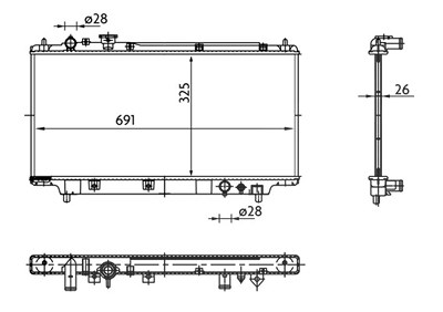 Mahle Kühler, Motorkühlung [Hersteller-Nr. CR183000S] für Mazda von MAHLE