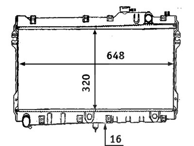 Mahle Kühler, Motorkühlung [Hersteller-Nr. CR185000S] für Mazda von MAHLE