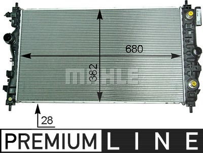 Mahle Kühler, Motorkühlung [Hersteller-Nr. CR2117000P] für Opel von MAHLE