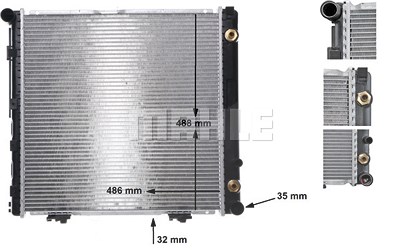 Mahle Kühler, Motorkühlung [Hersteller-Nr. CR291000S] für Mercedes-Benz von MAHLE