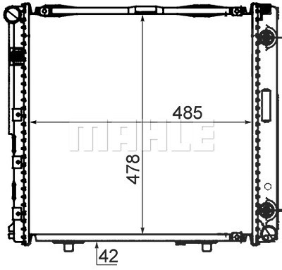 Mahle Kühler, Motorkühlung [Hersteller-Nr. CR292000S] für Mercedes-Benz von MAHLE