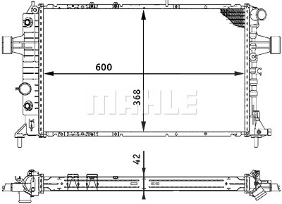 Mahle Kühler, Motorkühlung [Hersteller-Nr. CR320000S] für Opel von MAHLE