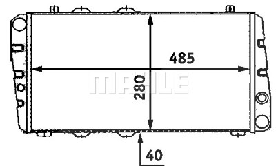 Mahle Kühler, Motorkühlung [Hersteller-Nr. CR453000S] für Skoda von MAHLE