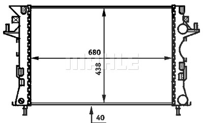 Mahle Kühler, Motorkühlung [Hersteller-Nr. CR462000P] für Renault von MAHLE