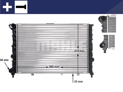 Mahle Kühler, Motorkühlung [Hersteller-Nr. CR521000S] für Alfa Romeo von MAHLE