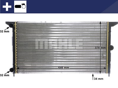 Mahle Kühler, Motorkühlung [Hersteller-Nr. CR607000S] für VW, Ford, Seat von MAHLE