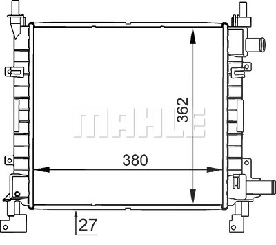 Mahle Kühler, Motorkühlung [Hersteller-Nr. CR626000S] für Ford von MAHLE