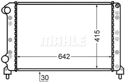 Mahle Kühler, Motorkühlung [Hersteller-Nr. CR753000S] für Fiat von MAHLE