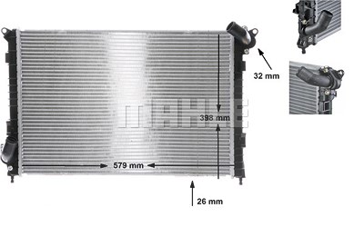 Mahle Kühler, Motorkühlung [Hersteller-Nr. CR984000S] für Mini von MAHLE