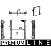 Kühler, Motorkühlung MAHLE CR 1170 000P von Mahle