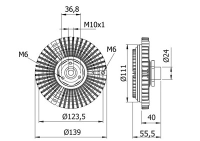 Mahle Kupplung, Kühlerlüfter [Hersteller-Nr. CFC46000S] für Audi, Skoda, VW von MAHLE