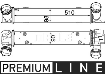 Mahle Ladeluftkühler [Hersteller-Nr. CI146000P] für BMW von MAHLE