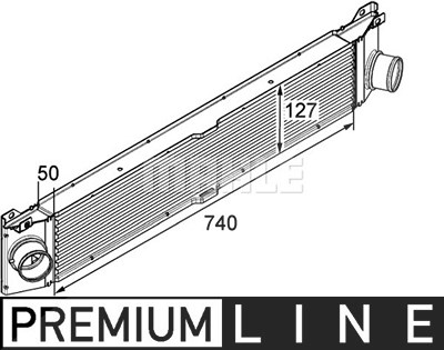 Mahle Ladeluftkühler [Hersteller-Nr. CI157000P] für Fiat von MAHLE