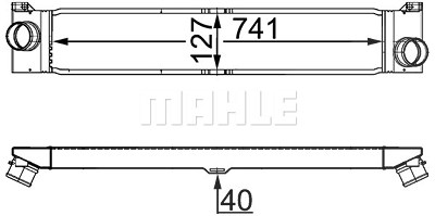 Mahle Ladeluftkühler [Hersteller-Nr. CI157000S] für Fiat von MAHLE