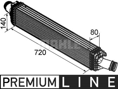 Mahle Ladeluftkühler [Hersteller-Nr. CI169000P] für Audi, Porsche von MAHLE