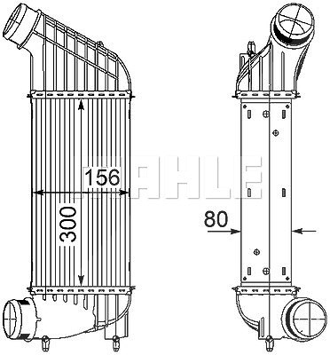 Mahle Ladeluftkühler [Hersteller-Nr. CI181000P] für Citroën, Fiat, Lancia, Peugeot von MAHLE