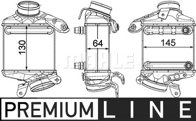 Mahle Ladeluftkühler [Hersteller-Nr. CI186000P] für BMW von MAHLE