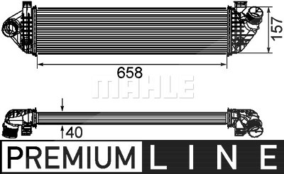 Mahle Ladeluftkühler [Hersteller-Nr. CI198000P] für Volvo von MAHLE