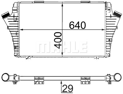 Mahle Ladeluftkühler [Hersteller-Nr. CI24000S] für Opel von MAHLE