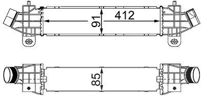 Mahle Ladeluftkühler [Hersteller-Nr. CI25000S] für Ford von MAHLE