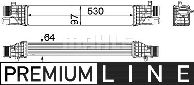 Mahle Ladeluftkühler [Hersteller-Nr. CI257000P] für Alfa Romeo von MAHLE