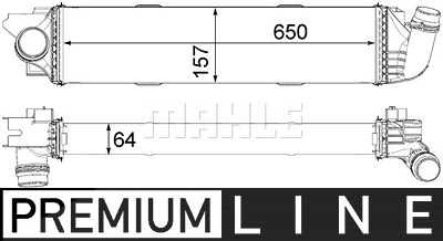 Mahle Ladeluftkühler [Hersteller-Nr. CI31000P] für Renault, Opel von MAHLE