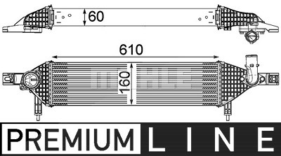 Mahle Ladeluftkühler [Hersteller-Nr. CI320000P] für Nissan von MAHLE