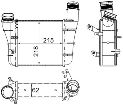 Mahle Ladeluftkühler [Hersteller-Nr. CI336000S] für Audi von MAHLE