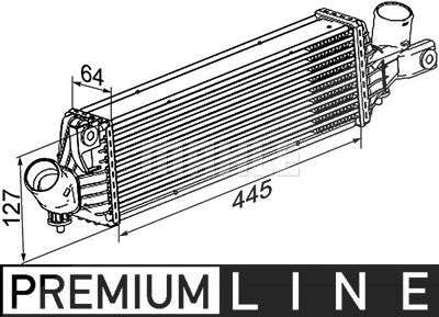 Mahle Ladeluftkühler [Hersteller-Nr. CI355000P] für Nissan von MAHLE