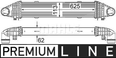 Mahle Ladeluftkühler [Hersteller-Nr. CI356000P] für Mercedes-Benz von MAHLE