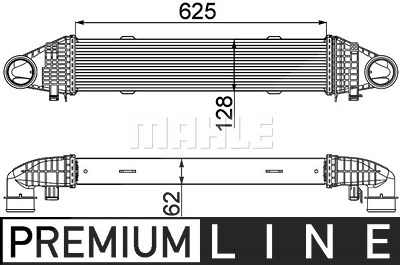 Mahle Ladeluftkühler [Hersteller-Nr. CI358000P] für Mercedes-Benz von MAHLE