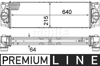 Mahle Ladeluftkühler [Hersteller-Nr. CI368000P] für Mercedes-Benz von MAHLE