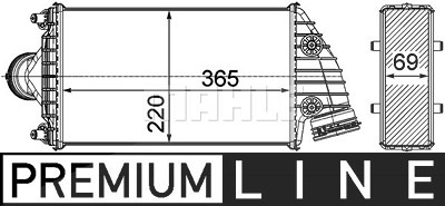 Mahle Ladeluftkühler [Hersteller-Nr. CI379000P] für Porsche von MAHLE