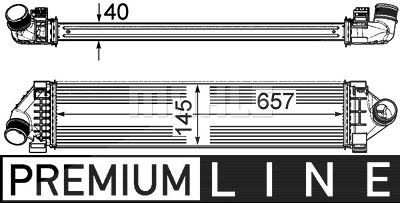 Mahle Ladeluftkühler [Hersteller-Nr. CI394000P] für Ford von MAHLE