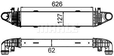 Mahle Ladeluftkühler [Hersteller-Nr. CI428000S] für Mercedes-Benz von MAHLE