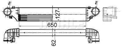 Mahle Ladeluftkühler [Hersteller-Nr. CI505000S] für Mercedes-Benz von MAHLE