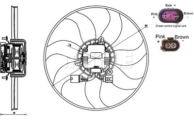 Mahle Lüfter, Motorkühlung [Hersteller-Nr. CFF170000S] für Audi, Seat, Skoda, VW von MAHLE