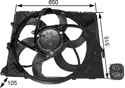 Mahle Lüfter, Motorkühlung [Hersteller-Nr. CFF264000S] für BMW von MAHLE