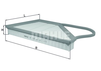 Mahle Luftfilter [Hersteller-Nr. LX1091] für Bentley von MAHLE