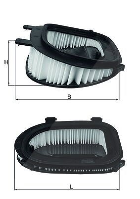 Mahle Luftfilter [Hersteller-Nr. LX3541] für BMW von MAHLE